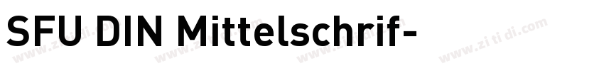 SFU DIN Mittelschrif字体转换